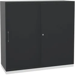 Sedus grand slam Aktenschrank mit Schiebetür 3 OH - Graphitschwarz (K170)
