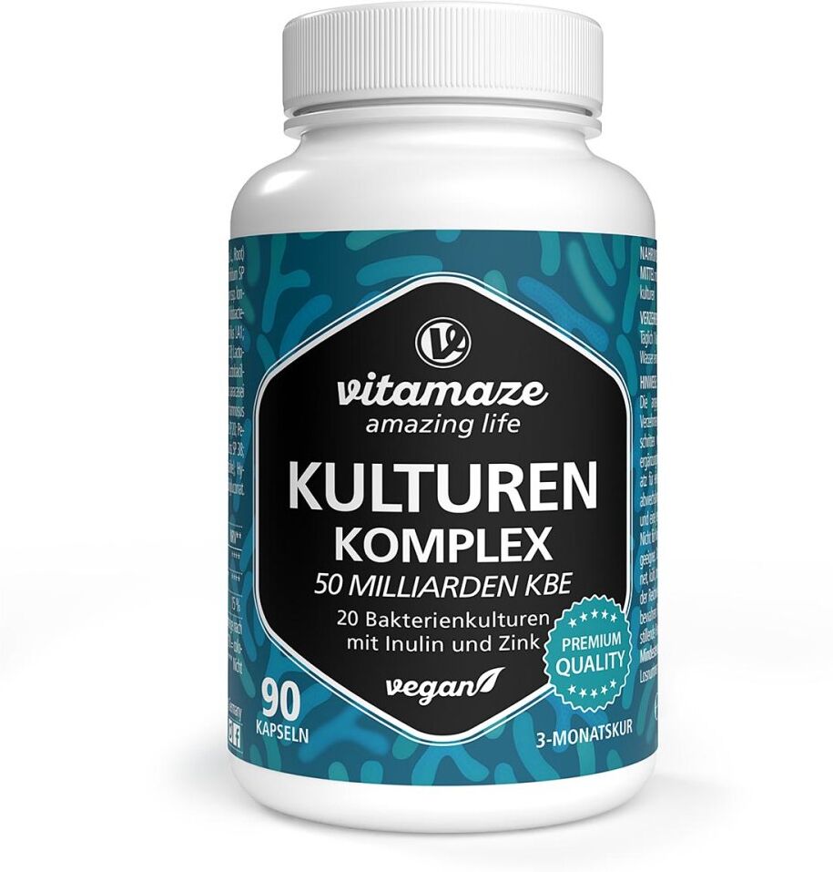 Kulturen Komplex 20 Darmbakterien 50 Mrd KBE Vegane Kapseln