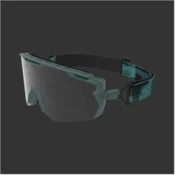 Hilx, Unisex, Sportbrille, Samurai Cat 3 - Fahrradbrille (matt solid seaweed green, green mirror polarized), Grün