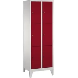C+P Fächerschrank Classic 8010203S10004 6Fächer lgr/rrt