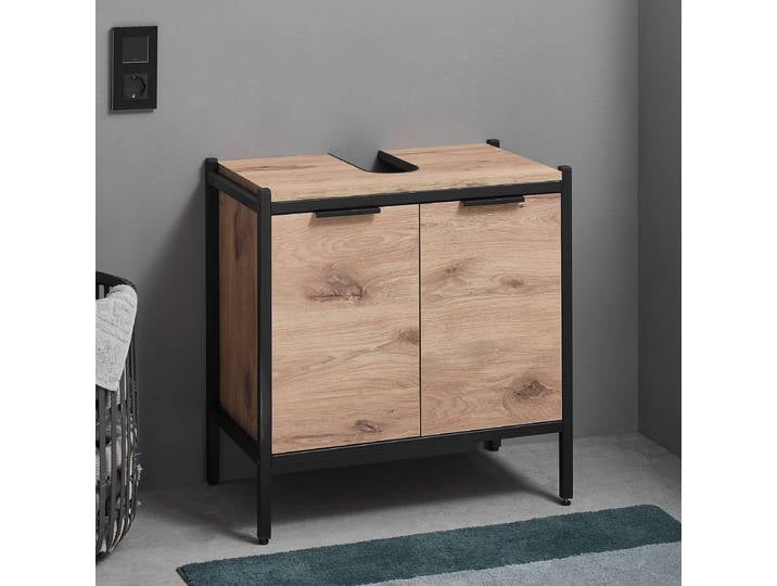 Waschbeckenunterschrank 60 x 60 x 35cm Holz/Braun