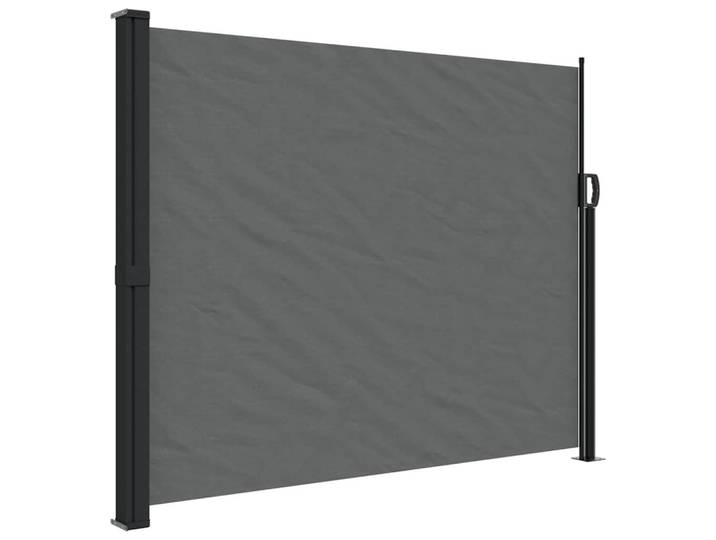 vidaXL Seitenmarkise Ausziehbar Anthrazit 160/600 Cm, 160x600 cm, Sonnenschutz