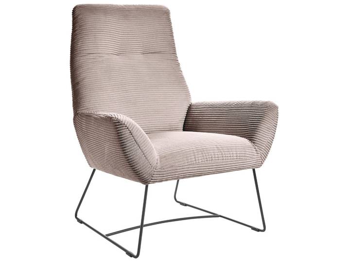 Hom`in Sessel, Rosa, Metall, 82x102x81 cm, Goldenes M, DGM-Klimapakt, Lederauswahl, Stoffauswahl, Wohnzimmer, Sessel, Sonstige Sessel