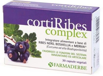 Farmaderbe Corti Ribes Complex Integratore Articolare e Difese Immunitarie 30 Capsule