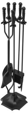 Tools, Home & Hobby Fireplace Tool Set 5 Piece Wrought Iron Fireplace Accessories Stand For Indoor & Outdoor Fires Fireplace Tool Set 5 Piece Wrought Iron Fireplace Accessories Stand For Indoor & Outdoor Fires