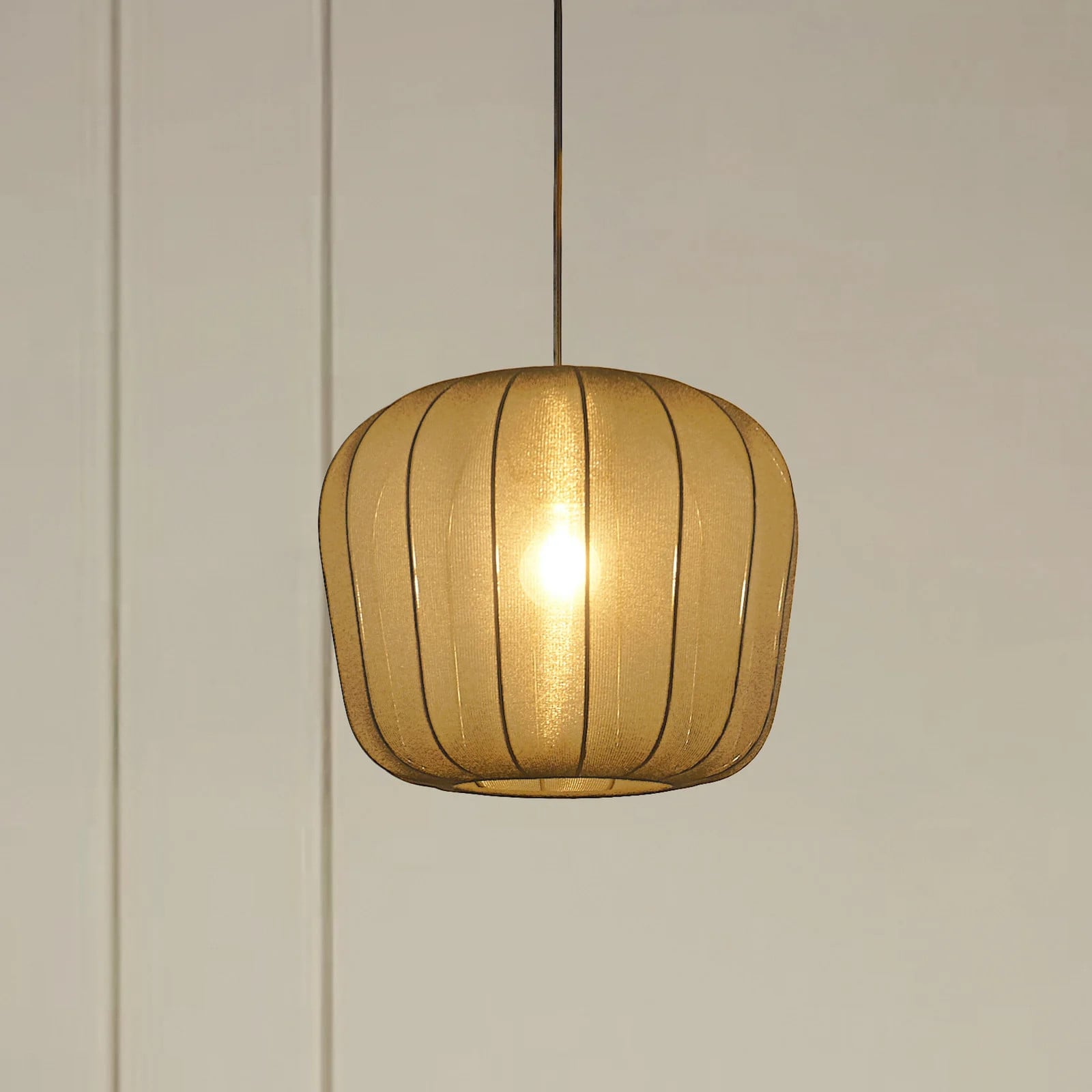Lindby Helin Hanglamp Zwart Ø35 cm - Modern voor Woonkamer en Eetkamer