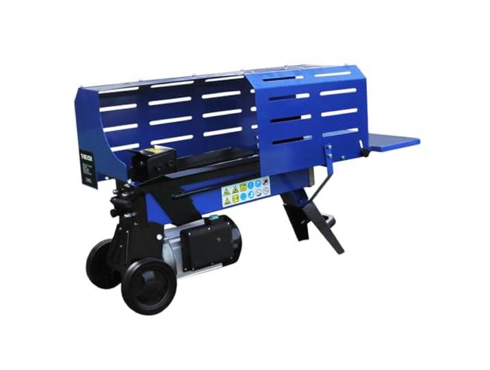 Fendeur de Bûches 7 Tonnes Pousse Hydraulique 3 Litres Coupage de Bois Moteur Essence de 2200 W Longueur Maximale 520 mm Cage de Sécurité [Coin Éclateur & Housse de Pluie INCLUS]