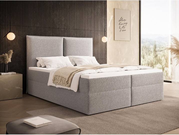 Compleo Boxspringbett PILLOW, Doppelbett elegant, Boxbett mit zwei Bettkästen