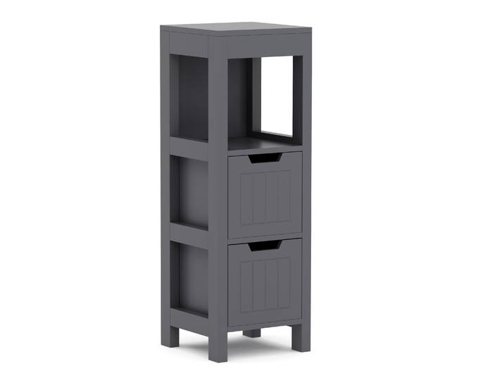 Badezimmerregal FORTUNA 30 x 30 x 89 cm anthrazit