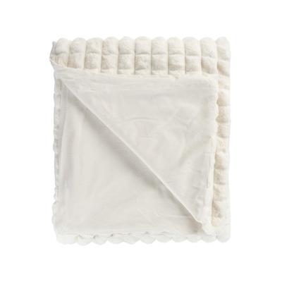 Tagesdecke KAYOOM "Decke Spa Essence 125", weiß (elfenbein), B:150cm L:200cm, Polyester, Tagesdecken