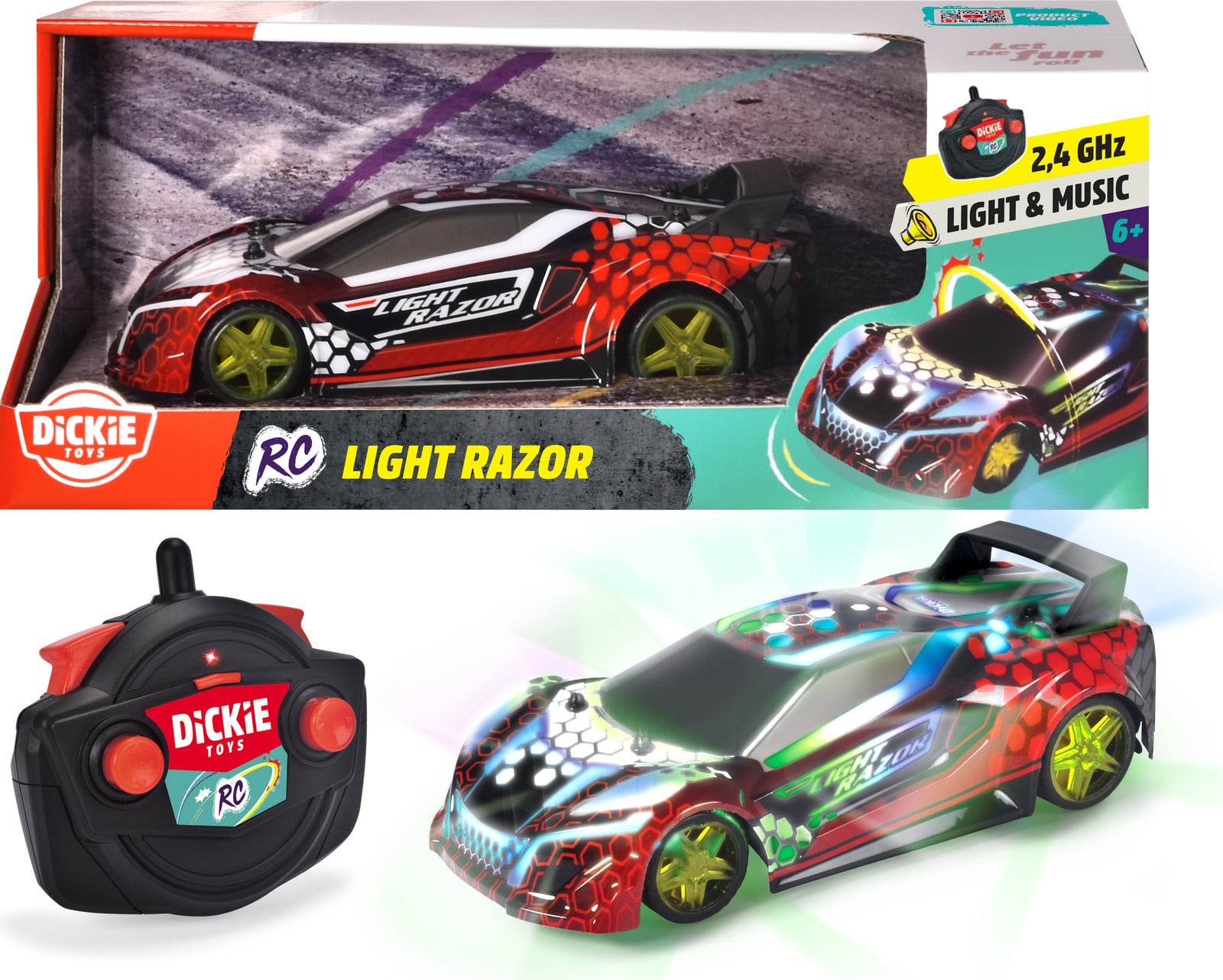 Smoby RC Light Razor Afstandsbedieningsauto van Dickie