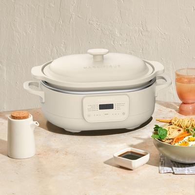 Magnifique Claypot Multi-Cooker,8-in-1 Slow Cooker with Removable Crock Pot