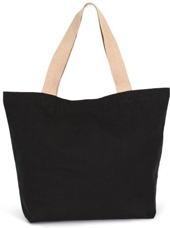 Shopper grande in tessuto riciclato con fondo piatto Personalizzate o neutre Kimood
