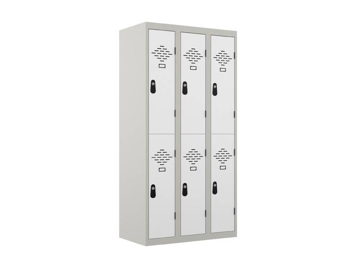Vestiaire Avantage 6 casiers L.90 cm - Blanc