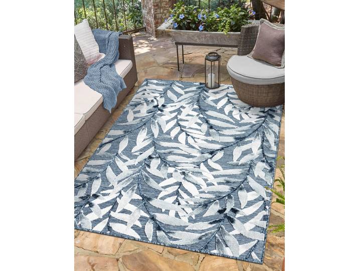 Outdoor-Teppich Hazel Typ A Blau/Grau Mischgewebe 200 x 300cm