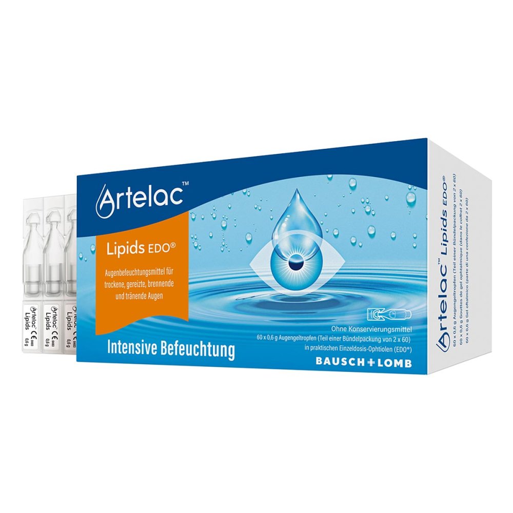 Dr. Gerhard Mann Artelac Lipids EDO Augengeltropfen für stark tränende Augen 07707091