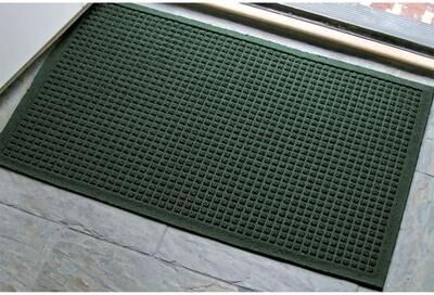 Bungalow Dba Matterly Squares Doormat 35 x 23, 35 x 23, Dark Green