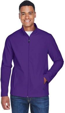 Team 365 TT80 Men's Leader Soft Shell Jacket in Sport Purple size 4XL