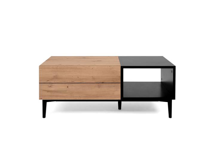 CALICOSY - Table Basse 1 Tiroir L100 cm - Nola