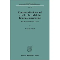Konzeptueller Entwurf verteilter betrieblicher Informationssysteme., Fachbücher von Cornelia Lind