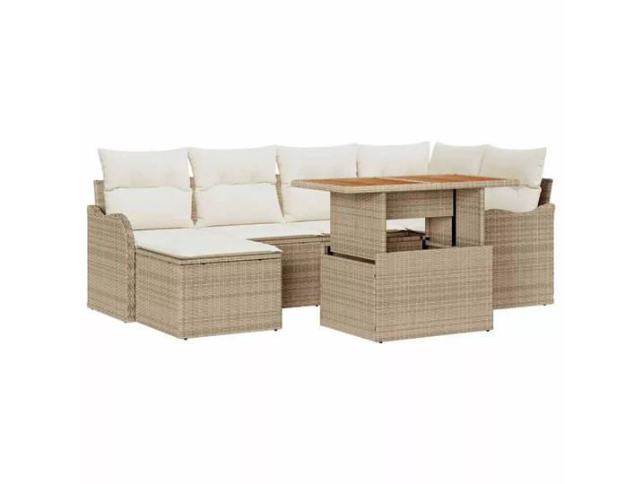 VidaXL - Garten set poly-rattan, One Size, Multicolor