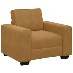vidaXL Sessel Braun 100x77x82 cm Samt