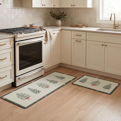 Laura Ashley Christmas Wellness Kitchen Mats