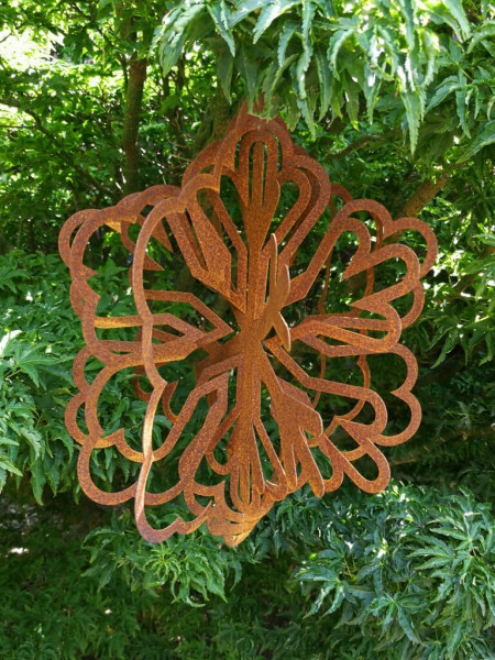 Edelrost Flocke Illusion klein winterdecoratie