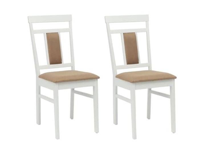 HKLGBVCR Esszimmerstuhl, 2 Stück, Massivgummi Gepolsterter Sitz, lackiert, natürliches Holz, für Esszimmer, Küche, Büro, einfache Reinigung