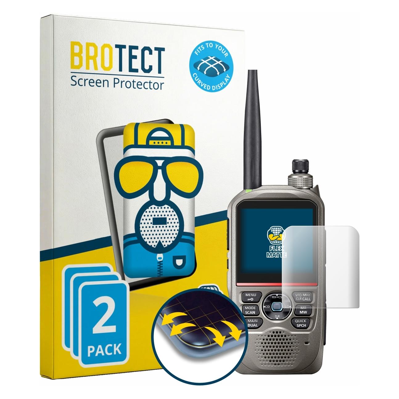 Brotect Fullscreen für Icom ID-52E PLUS 60. Jahrestag Edition Schutzfolie Displayschutz Folie Matt (5664200)