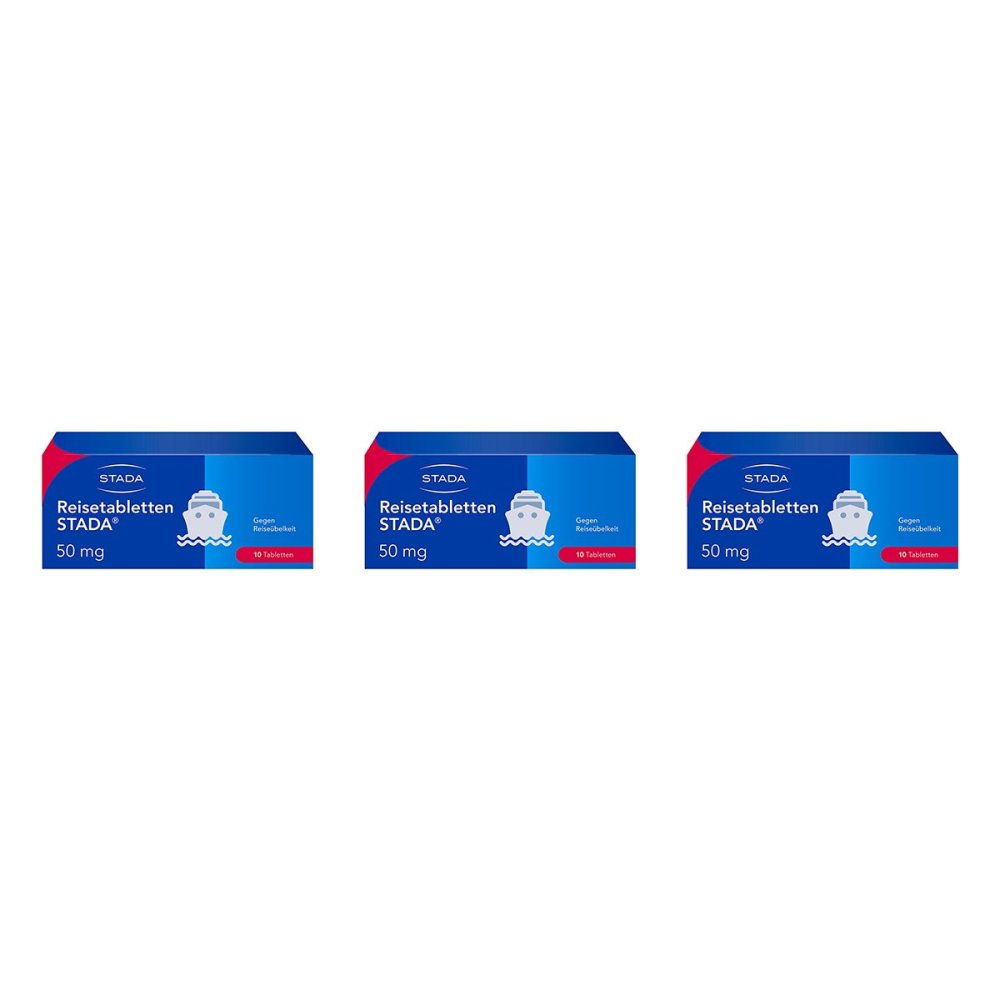 STADA Consumer Health Deutschland GmbH Reisetabletten STADA 50mg Dimenhydrinat bei Reiseübelkeit 08103193