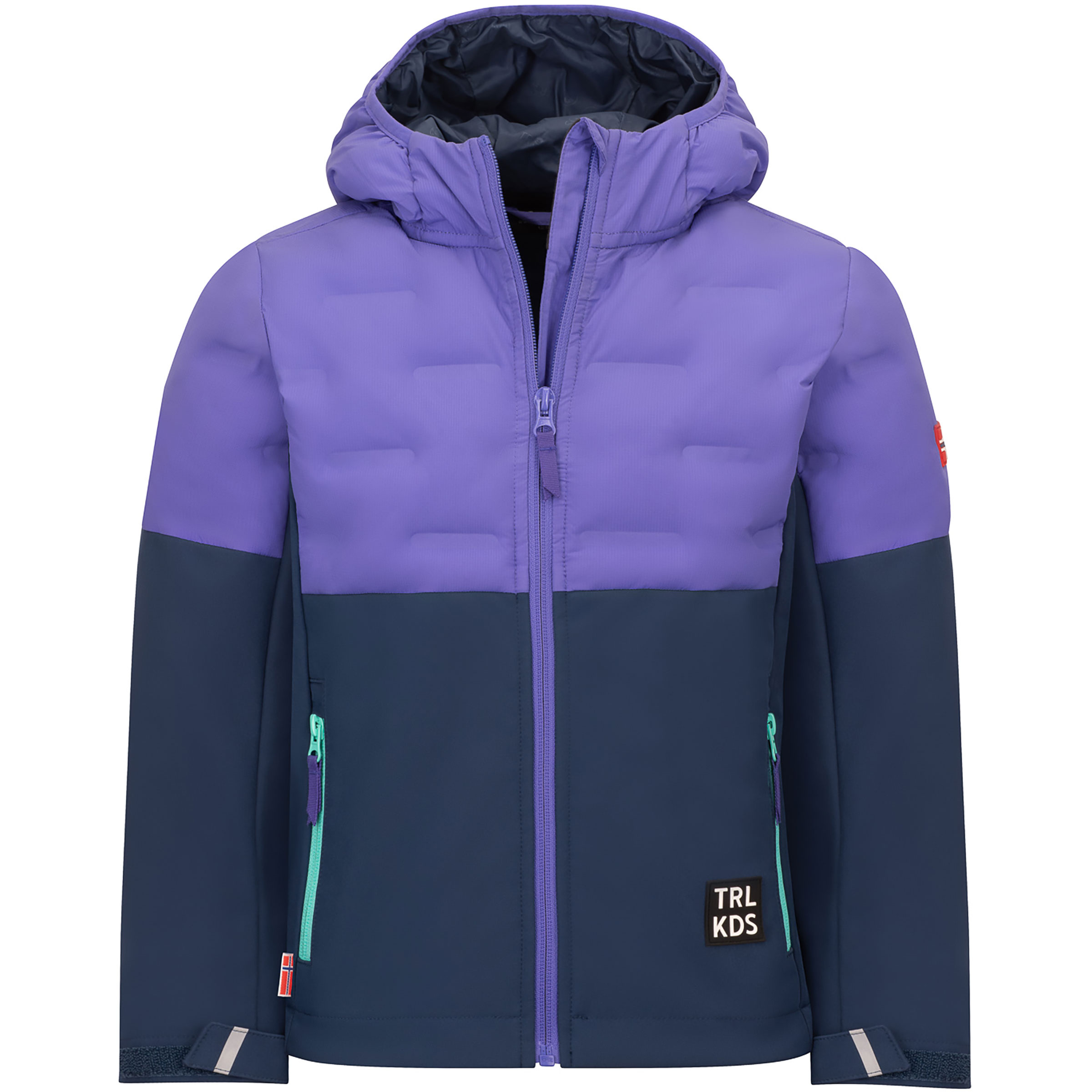 Trollkids Helgeland Kinder Isolationsjacke lila Größe 128 Lifestyle Wasserabweisend