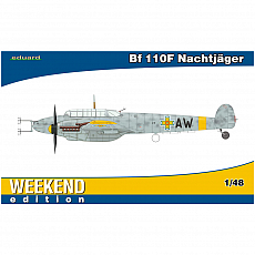 Eduard Plastic Kits ACHTUNG HAKENKREUZ! Eduard - Bf 110F Nachtjäger - Weekend Edition - 1:48 307414