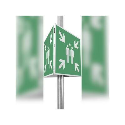 Dreifke® Sammelstelle Schilder-Set DREIECK, 400x400x400 mm