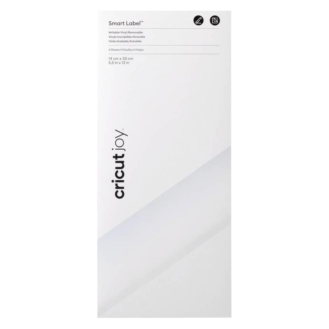 Cricut Smart Vinyl Removable Joy 14x33cm 4 sheets Writable Black (P) (2010002)
