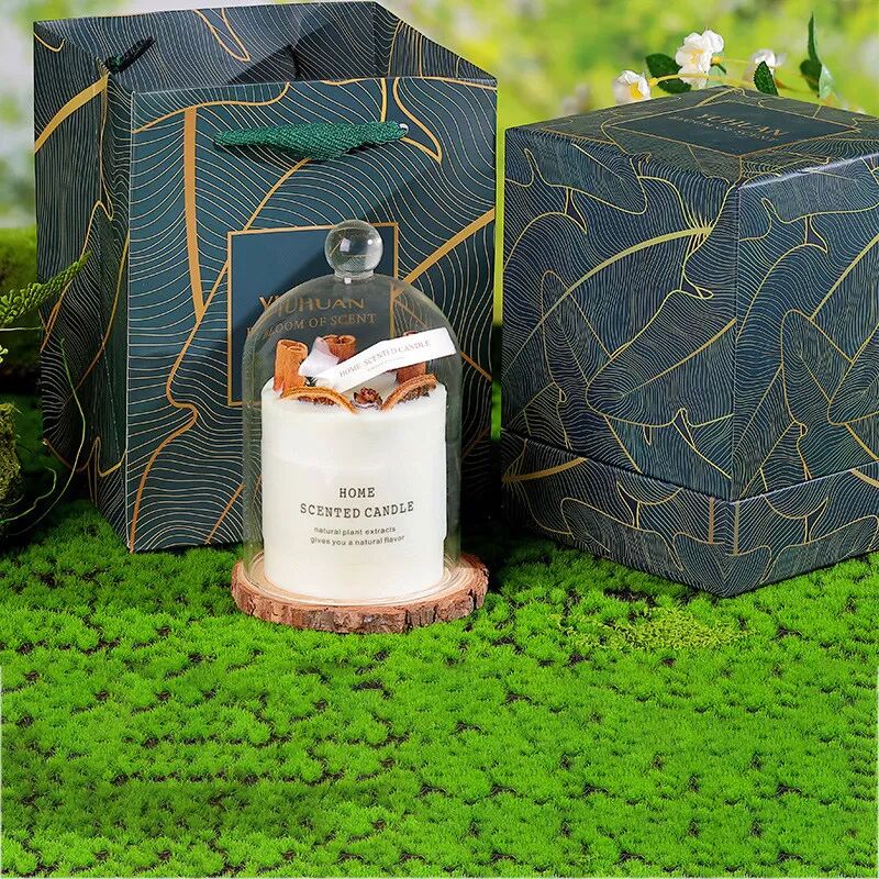 INF Trockenblumen-Sojawachs-Duftkerze in Geschenkbox Modell A