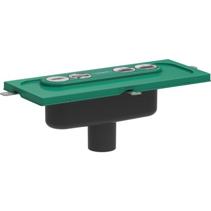 hansgrohe uBox universal Ablaufgehäuse 01002180 für vertikale Installation, DN 50