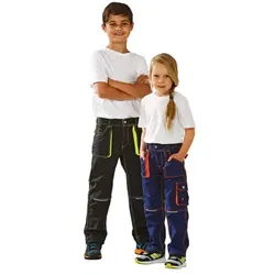 Bundhose marine/orange, Größe 110/116 - blau - 110/116