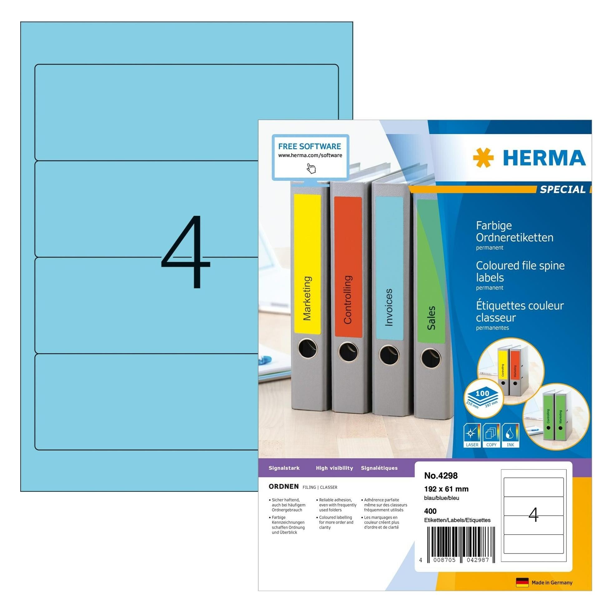 Herma Ordneretiketten A4 (4298)