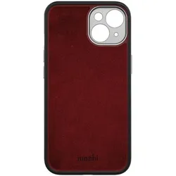 Moshi Napa Premium Lederhulle (Apple iPhone 14 Plus), Smartphone Hülle, Schwarz
