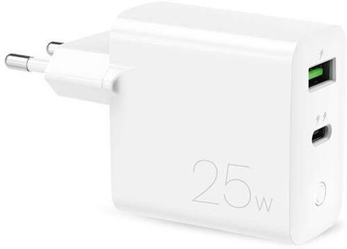 Puro Carregador USB/USB-C  25W - Branco