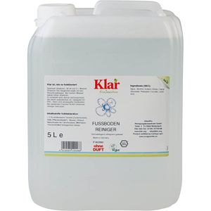 Klar Bodenpflege Fußbodenreiniger ohne Duft, Konzentrat, reinigt & schützt alle Hartböden, 5 Liter