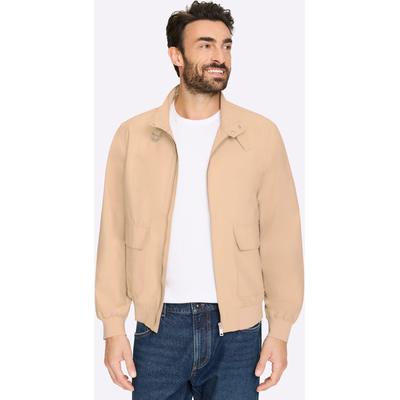 Blouson MARCO DONATI, Herren, Gr. 52, beige, 64% Baumwolle, 36% Polyamid, unifarben, Jacken Blouson