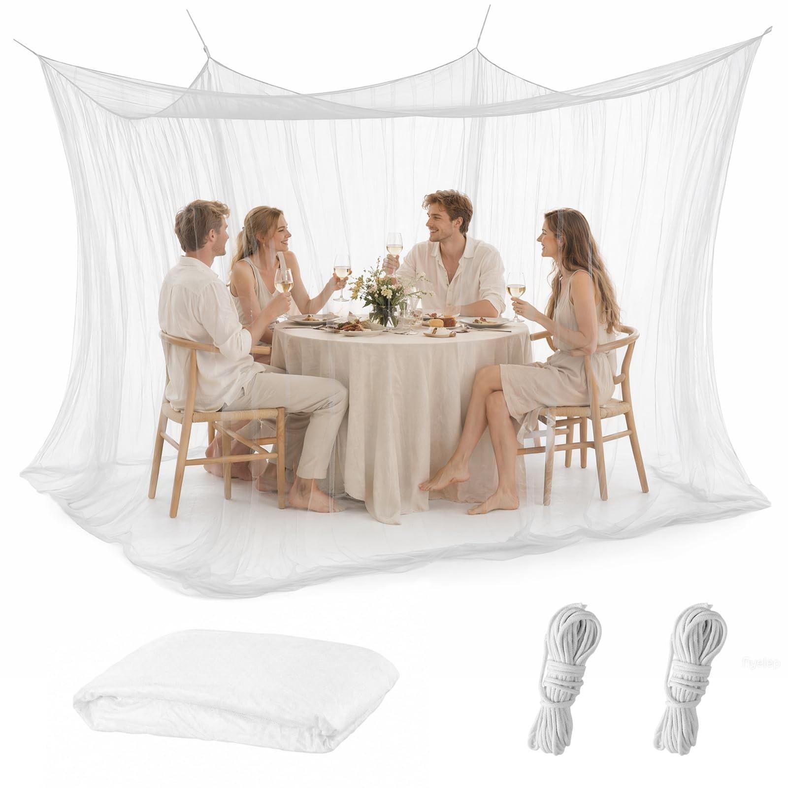 Merkloos XXL Buiten Mosquito Net voor Tuin en Camping