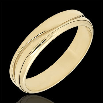 Edenly Ring Amour - Herren Trauring in Gelbgold - 18 Karat