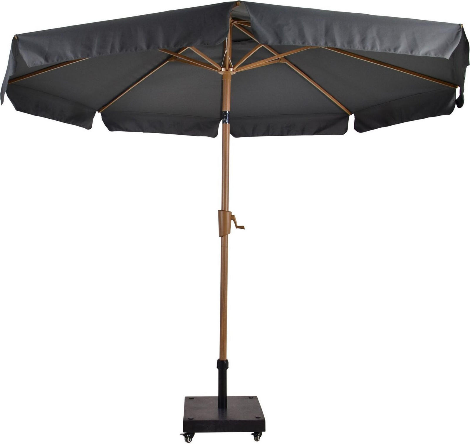 Lesli Living Parasol Libra houtlook grijs 3 meter