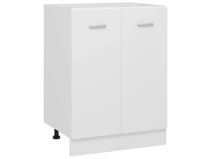 Armoire de cuisine - - Blanc - Bois d'ingénierie - 60x46x81 5 cm - Deux étagères - Deux portes