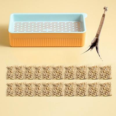 Neue hydroponische Katzengras-Box, Katzensnack, Katzenminze, hydroponische erdlose Bepflanzung, Katzengras-Topf-Set, Katzengras-Box