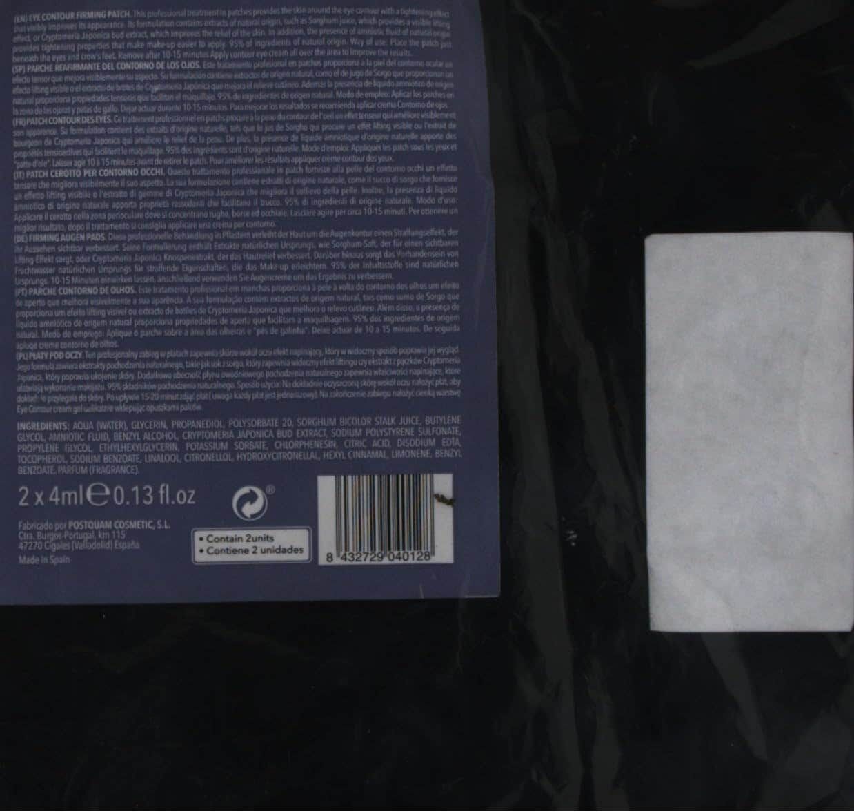 Postquam parches reafirmantes Contorno Ojos 2x2 ml