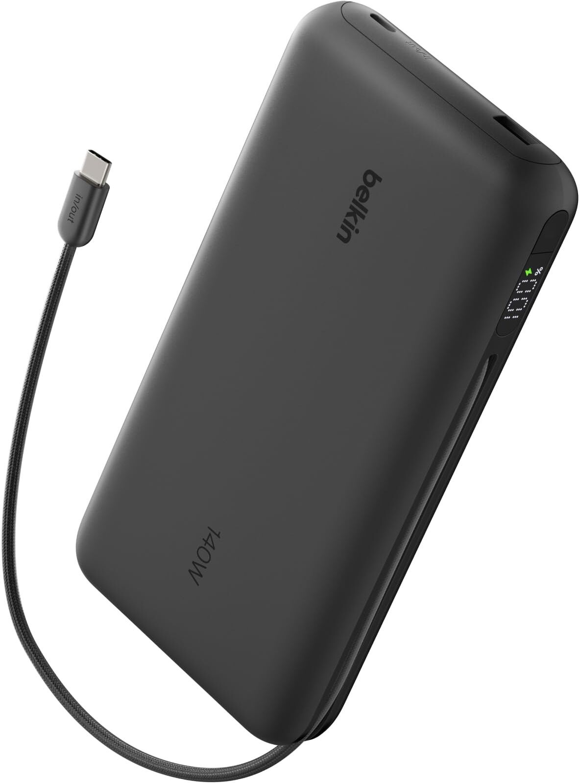 Belkin UltraCharge Pro 25000mAh Power Bank Fast Charging for Laptop - Black